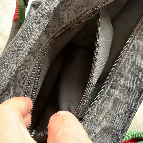 Authentic Gucci black mini canvas tote bag  (Vintage) - Picture 14 of 16